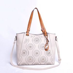 Grey Laser Cut Purse RY698